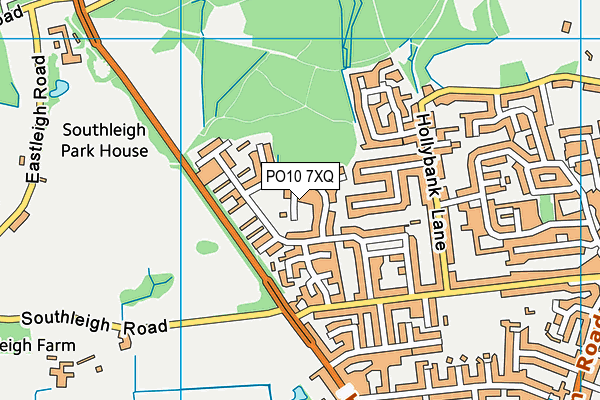 PO10 7XQ map - OS VectorMap District (Ordnance Survey) PO10 7XQ map - OS VectorMap District (Ordnance Survey)