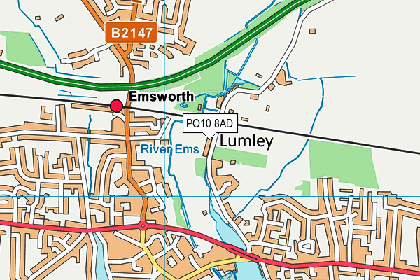 PO10 8AD map - OS VectorMap District (Ordnance Survey) PO10 8AD map - OS VectorMap District (Ordnance Survey)