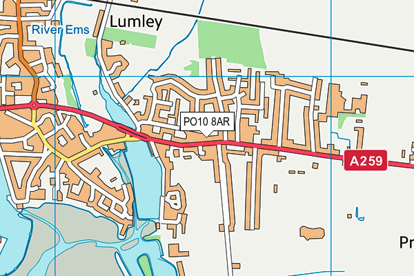PO10 8AR map - OS VectorMap District (Ordnance Survey)