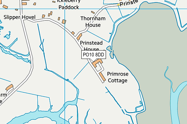 PO10 8DD map - OS VectorMap District (Ordnance Survey)