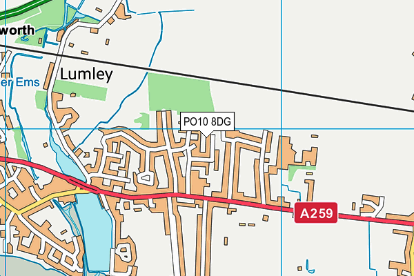 PO10 8DG map - OS VectorMap District (Ordnance Survey)