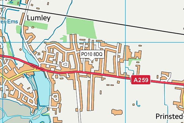 PO10 8DQ map - OS VectorMap District (Ordnance Survey)