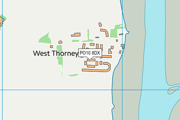 PO10 8DX map - OS VectorMap District (Ordnance Survey)