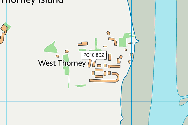 PO10 8DZ map - OS VectorMap District (Ordnance Survey)