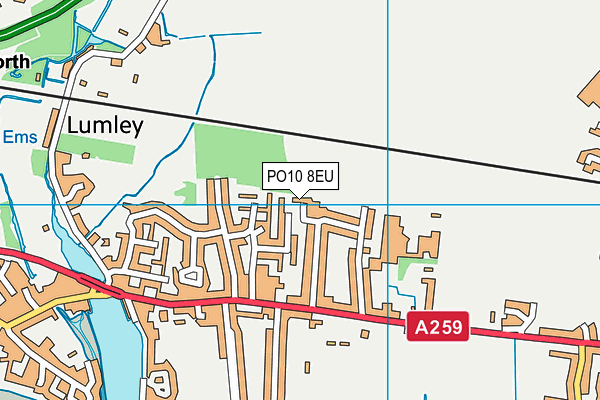 PO10 8EU map - OS VectorMap District (Ordnance Survey)