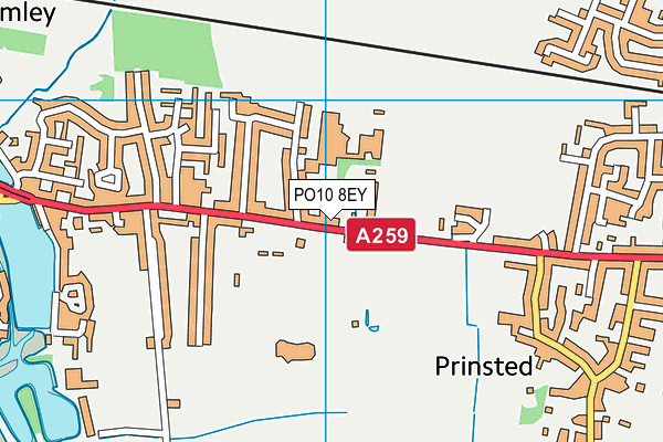 PO10 8EY map - OS VectorMap District (Ordnance Survey) PO10 8EY map - OS VectorMap District (Ordnance Survey)