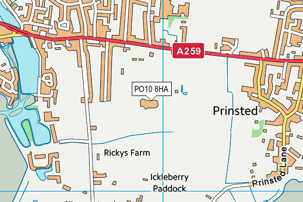 PO10 8HA map - OS VectorMap District (Ordnance Survey)