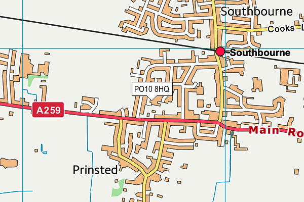 PO10 8HQ map - OS VectorMap District (Ordnance Survey) PO10 8HQ map - OS VectorMap District (Ordnance Survey)