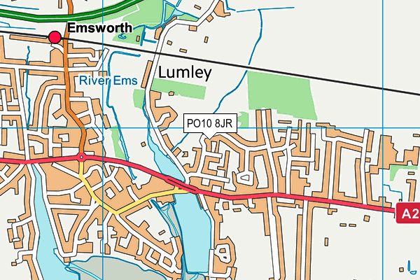 PO10 8JR map - OS VectorMap District (Ordnance Survey)