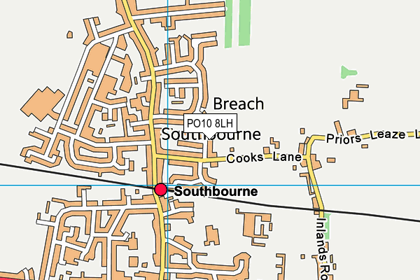 PO10 8LH map - OS VectorMap District (Ordnance Survey)