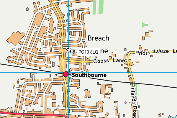 PO10 8LQ map - OS VectorMap District (Ordnance Survey) PO10 8LQ map - OS VectorMap District (Ordnance Survey)