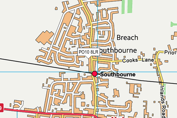 PO10 8LR map - OS VectorMap District (Ordnance Survey)