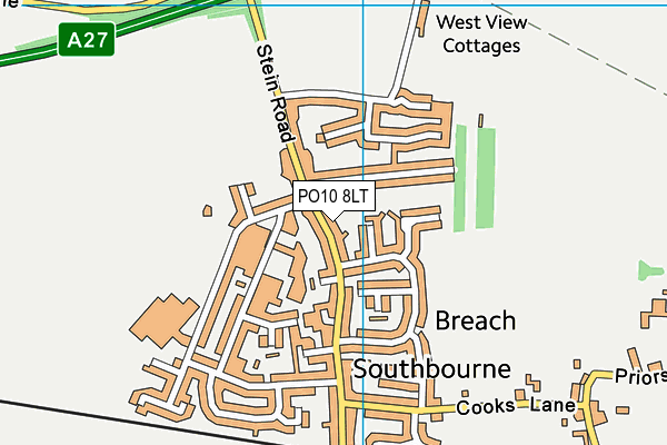 PO10 8LT map - OS VectorMap District (Ordnance Survey)