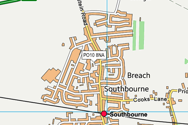 PO10 8NA map - OS VectorMap District (Ordnance Survey)