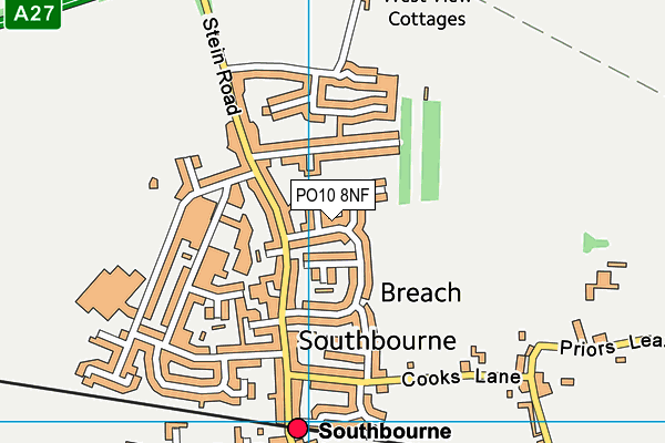 PO10 8NF map - OS VectorMap District (Ordnance Survey)
