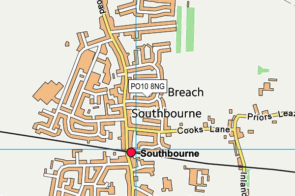 PO10 8NG map - OS VectorMap District (Ordnance Survey)