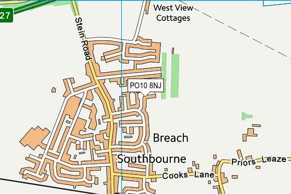PO10 8NJ map - OS VectorMap District (Ordnance Survey)