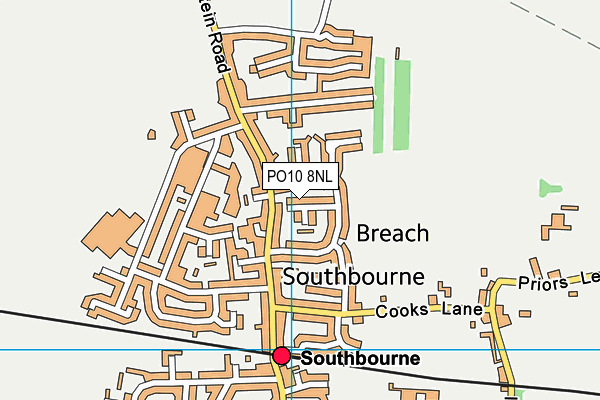 PO10 8NL map - OS VectorMap District (Ordnance Survey)
