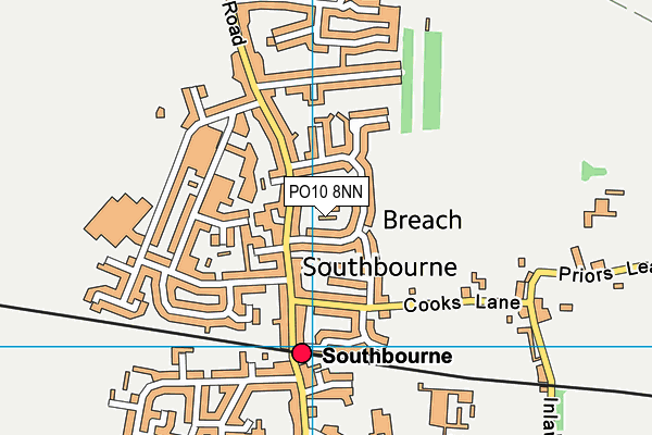 PO10 8NN map - OS VectorMap District (Ordnance Survey)
