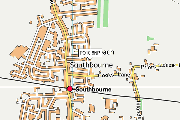 PO10 8NP map - OS VectorMap District (Ordnance Survey)