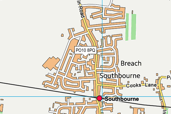 PO10 8PQ map - OS VectorMap District (Ordnance Survey)