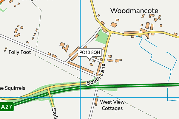 PO10 8QH map - OS VectorMap District (Ordnance Survey)