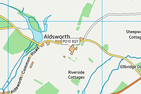 PO10 8QT map - OS VectorMap District (Ordnance Survey) PO10 8QT map - OS VectorMap District (Ordnance Survey)