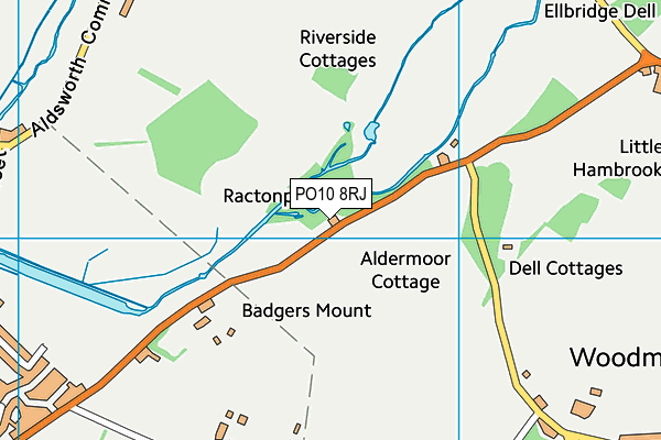 PO10 8RJ map - OS VectorMap District (Ordnance Survey)
