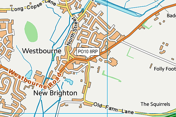 PO10 8RP map - OS VectorMap District (Ordnance Survey)