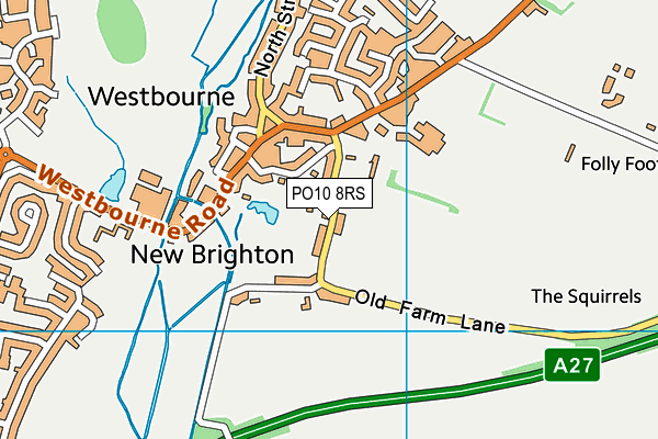 PO10 8RS map - OS VectorMap District (Ordnance Survey)