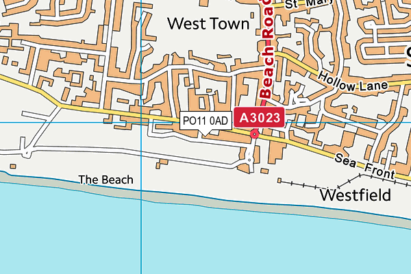 PO11 0AD map - OS VectorMap District (Ordnance Survey) PO11 0AD map - OS VectorMap District (Ordnance Survey)