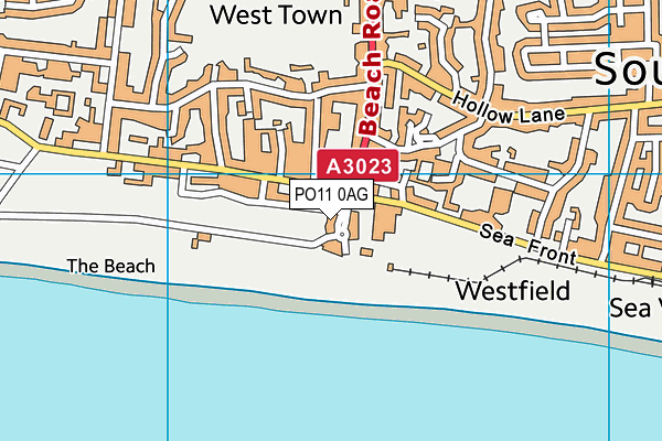 PO11 0AG map - OS VectorMap District (Ordnance Survey) PO11 0AG map - OS VectorMap District (Ordnance Survey)