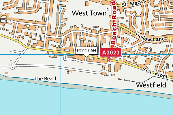 PO11 0AH map - OS VectorMap District (Ordnance Survey) PO11 0AH map - OS VectorMap District (Ordnance Survey)