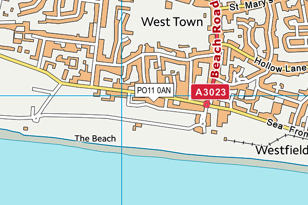 PO11 0AN map - OS VectorMap District (Ordnance Survey) PO11 0AN map - OS VectorMap District (Ordnance Survey)