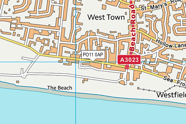 PO11 0AP map - OS VectorMap District (Ordnance Survey) PO11 0AP map - OS VectorMap District (Ordnance Survey)