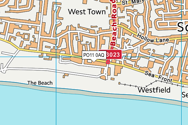 PO11 0AQ map - OS VectorMap District (Ordnance Survey) PO11 0AQ map - OS VectorMap District (Ordnance Survey)
