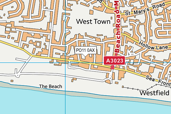 PO11 0AX map - OS VectorMap District (Ordnance Survey) PO11 0AX map - OS VectorMap District (Ordnance Survey)