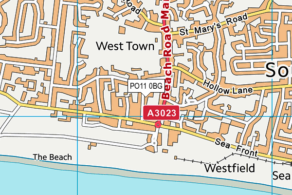 PO11 0BG map - OS VectorMap District (Ordnance Survey) PO11 0BG map - OS VectorMap District (Ordnance Survey)