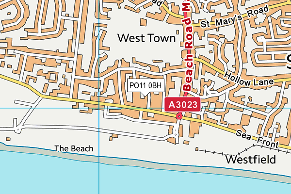 PO11 0BH map - OS VectorMap District (Ordnance Survey) PO11 0BH map - OS VectorMap District (Ordnance Survey)
