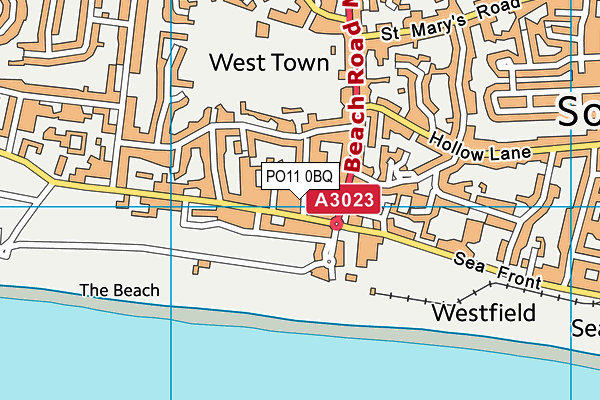PO11 0BQ map - OS VectorMap District (Ordnance Survey) PO11 0BQ map - OS VectorMap District (Ordnance Survey)