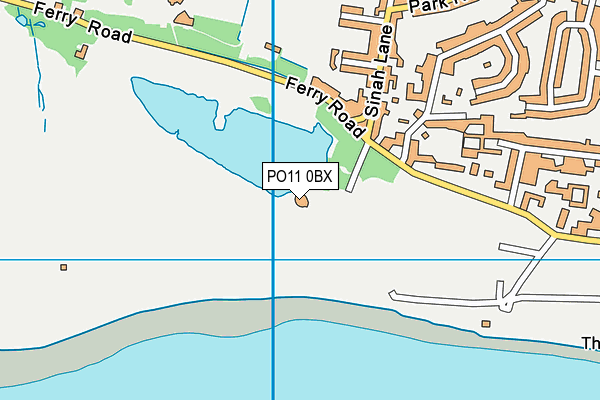 PO11 0BX map - OS VectorMap District (Ordnance Survey) PO11 0BX map - OS VectorMap District (Ordnance Survey)