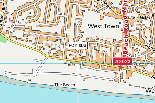 PO11 0DS map - OS VectorMap District (Ordnance Survey) PO11 0DS map - OS VectorMap District (Ordnance Survey)
