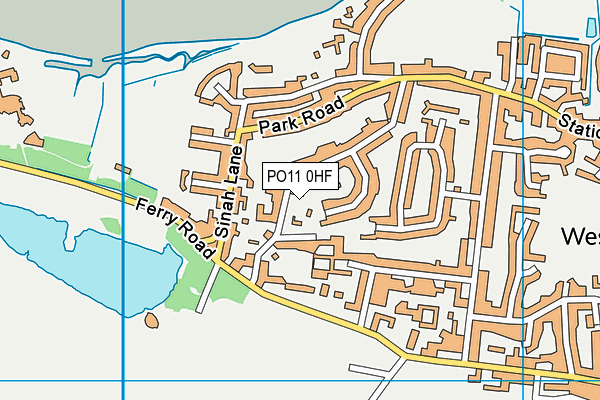 PO11 0HF map - OS VectorMap District (Ordnance Survey) PO11 0HF map - OS VectorMap District (Ordnance Survey)
