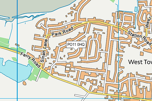 PO11 0HQ map - OS VectorMap District (Ordnance Survey) PO11 0HQ map - OS VectorMap District (Ordnance Survey)