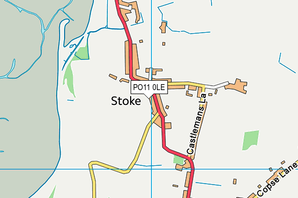 PO11 0LE map - OS VectorMap District (Ordnance Survey) PO11 0LE map - OS VectorMap District (Ordnance Survey)