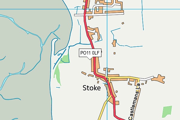 PO11 0LF map - OS VectorMap District (Ordnance Survey) PO11 0LF map - OS VectorMap District (Ordnance Survey)