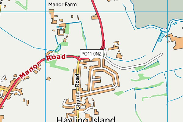 PO11 0NZ map - OS VectorMap District (Ordnance Survey) PO11 0NZ map - OS VectorMap District (Ordnance Survey)