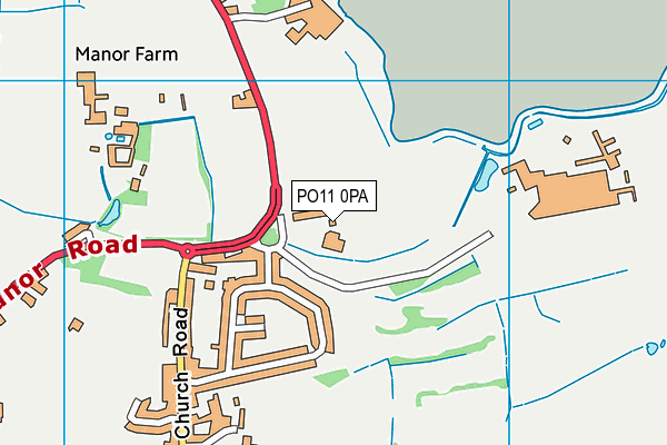 PO11 0PA map - OS VectorMap District (Ordnance Survey) PO11 0PA map - OS VectorMap District (Ordnance Survey)