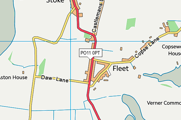 PO11 0PT map - OS VectorMap District (Ordnance Survey) PO11 0PT map - OS VectorMap District (Ordnance Survey)