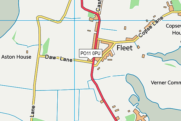 PO11 0PU map - OS VectorMap District (Ordnance Survey) PO11 0PU map - OS VectorMap District (Ordnance Survey)